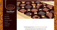 Desktop Screenshot of belflairchocolates.co.uk